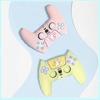 Cat Paw Controller Skin with Thumb Grip Caps Protective Shell Cover Controller Case Set for PS5
