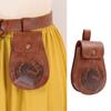 Medieval Theme PU Leather Waist Pack For Key Cash Storage Bag Belt Waist Pouch With Secure Closure for Halloween Party