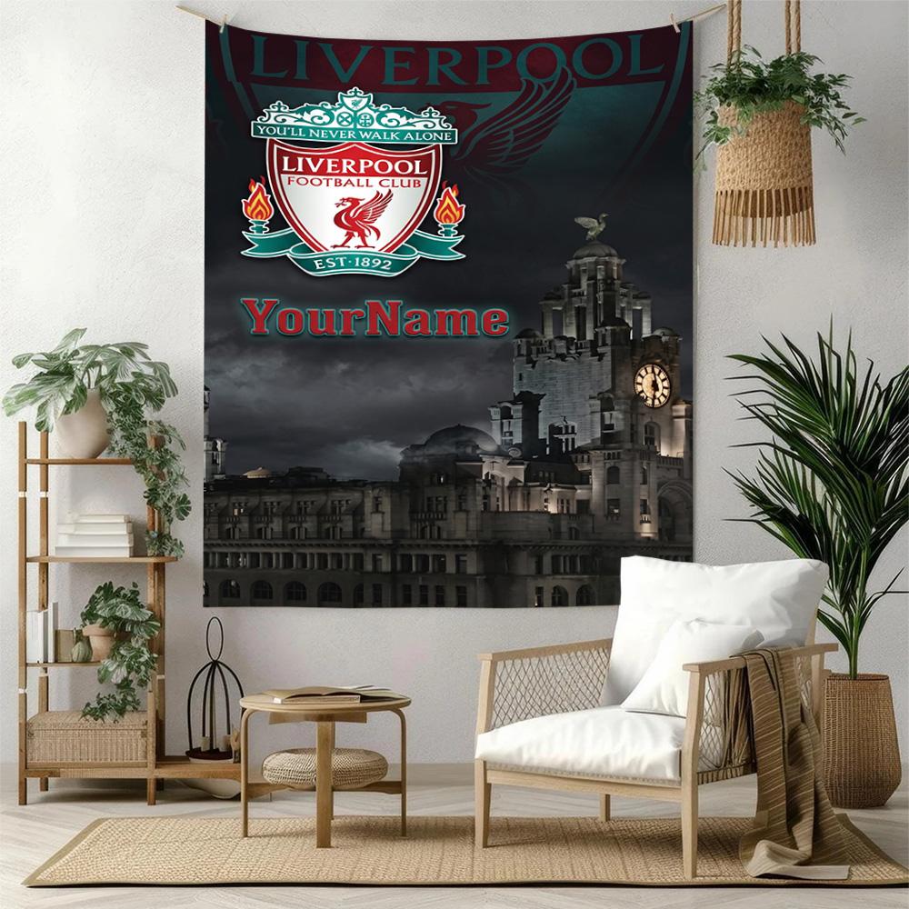 Liverpool Custom Your Name Wall Decor Tapestry Art For Pet Memorial Birthdaywedding Party Backdrop Family Gift