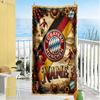 Bayern Munich Fan Art Personalized Text Beach Towel High Absorbency & Quick-Dry Portable for SwimmingBeachCamping Travel Beach AccessoriesGym