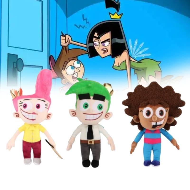 Очаровательная плюшевая кукла The Fairly Oddparents с Космо, Вандой и Хейзел для коллекционеров