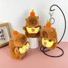 Whimsical Plush Capybara Keychain Toy With Soft Pp Cotton Filling For Joyful Play Kids