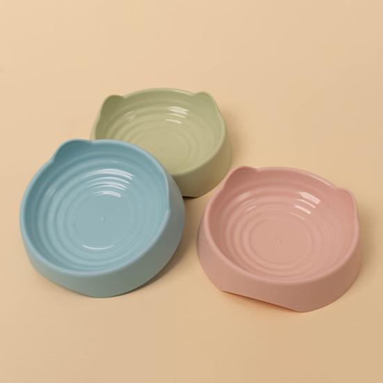 Кормушка для домашних животных Удобная легкая чистка Прочный гладкий край Экологичная кормовая вода Сплошной цвет в форме ушей Кормушка для еды и воды Товары для домашних животных