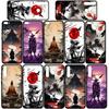 Чехол для iPhone 15 14 Xiaomi Redmi Note 13 12 11 Pro Max X 8 7 9 XR Samsung Galaxy S24 S23 OPPO A15 Huawei Japan Samurai Skeleton Ninja Bushido Case