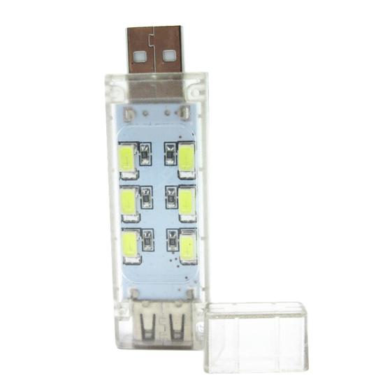 Портативная светодиодная лампа USB 5 В, двусторонняя книга для чтения в общежитии U-диск, мини-ночник
