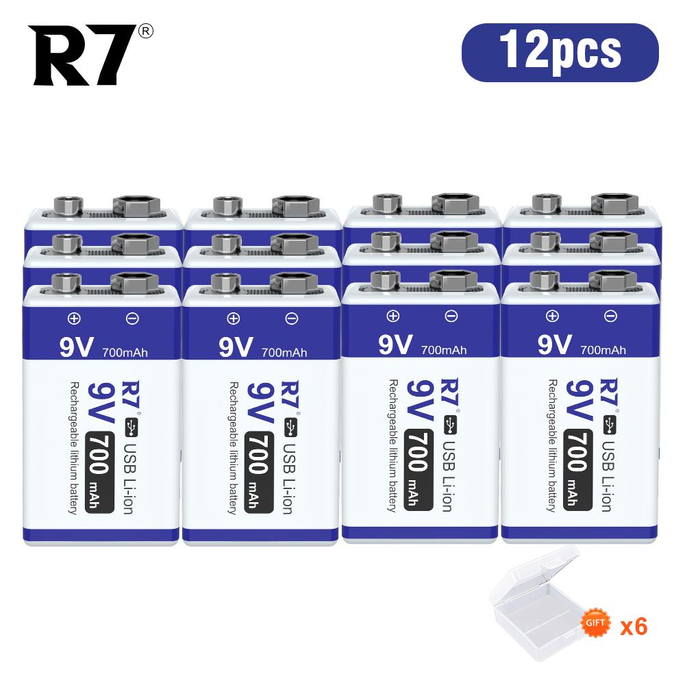 USB Зарядка 9 Вольт Li-ion Аккумулятор 6F22 9В Li-ion Литиевый Аккумулятор для Модели Радиоуправляемого Вертолета Микрофона Игрушки Детектора Дыма Аккумулятор