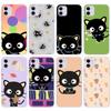 Чехол KT76 Cute Chococat для Samsung A04 A14 A23 A34 A54 M23 M33 M52 M53 Realme 10 9 C30S C35 C55 VIVO Y02S Y21 Y33S Y51 X80 Pro, прозрачный чехол