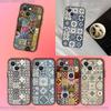 M-Марокканская плитка Чехол для телефона Для iPhone 17,16,15,14,13,12,11,Pro,XS,Max,XR,Plus,E,SE4,Mini Черный Мягкий Чехол