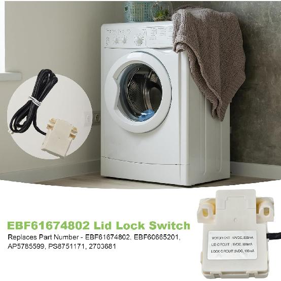 EBF61674802 Washer Lid Lock Switch Assembly Fits for LG Kenmore