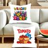 American classic graffiti Square cushions suitable for use in guesthouses bedrooms living rooms sofas and when traveling