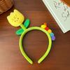 Bean Sprout Flowers Headband Cartoon Plush Flower Hair Hoop Cute   Daily