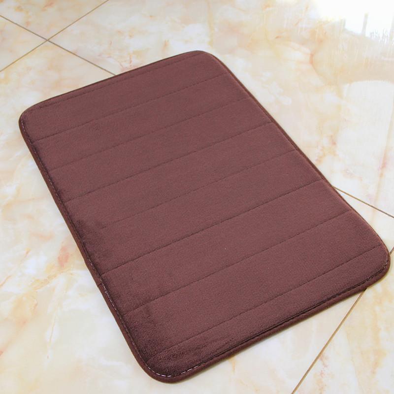 Утолщенный коралловый бархатный ковер из пены с эффектом памяти, впитывающий напольный коврик с медленным отскоком, напольный коврик для кухни, ванной комнаты, ванной комнаты