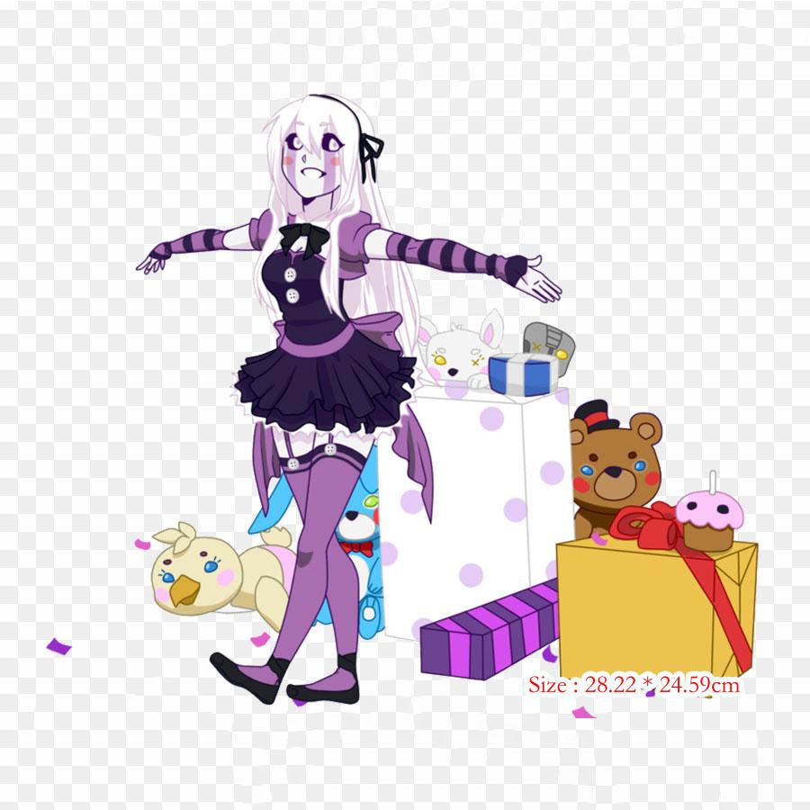 Fnaf Marionette Drawing Five Nights At Freddy's 2 Five Nights At Fre Iron-on Transfers For Clothing Tshirt Bag Heat Transfer Stickers Iron On Patches