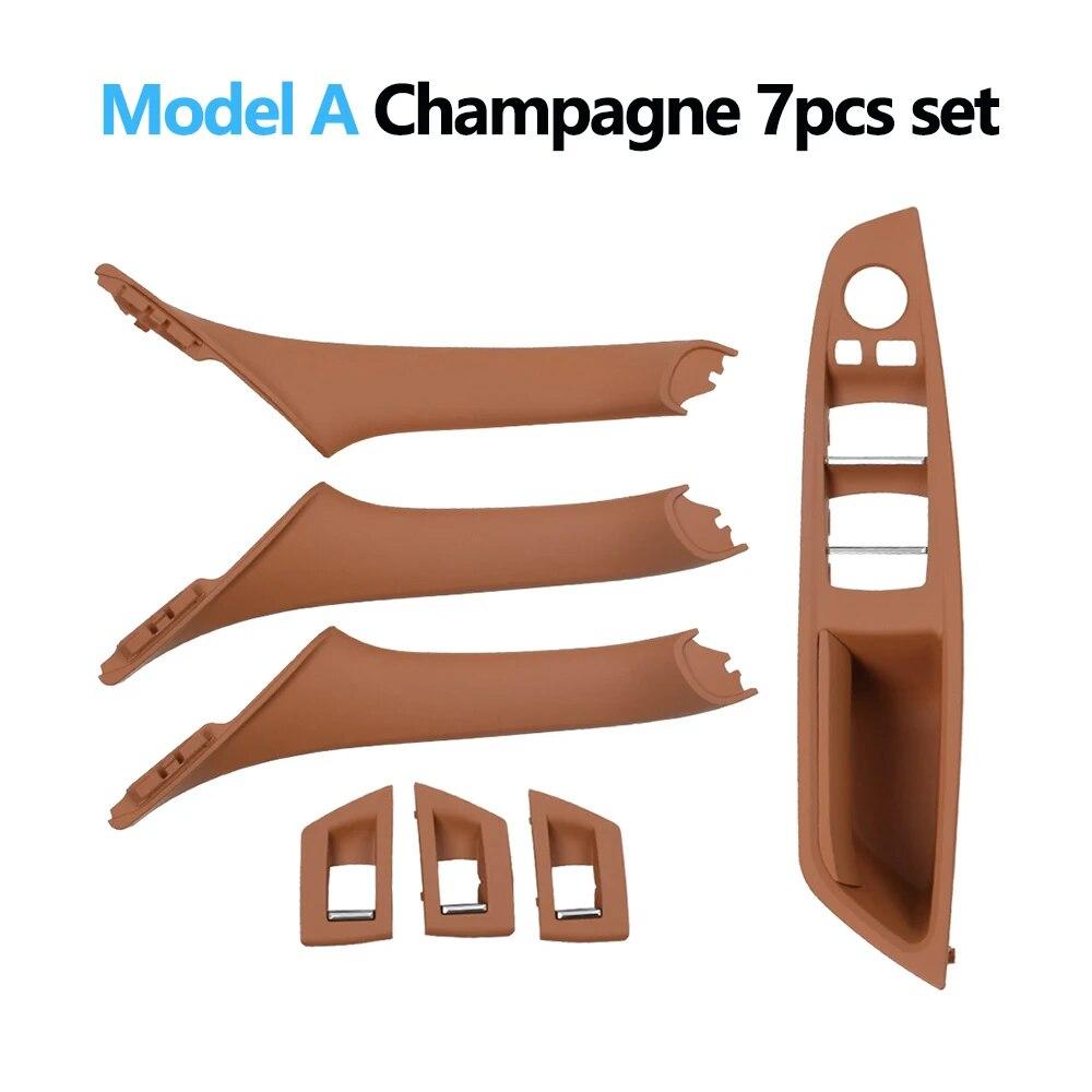 RHD Right Hand Driver Interior Door Window Switch Panel Pull Handle 7PCS Set For BMW F10 F11 F18 520 523 525 528 530