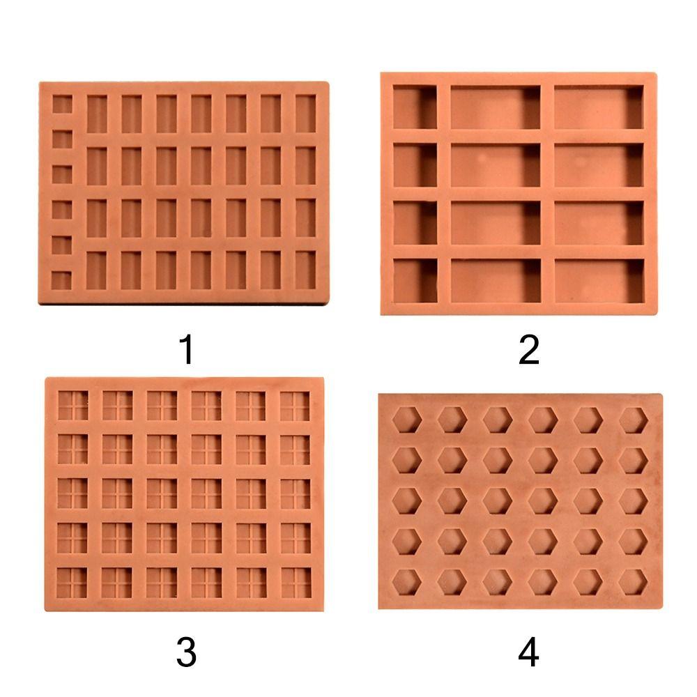 Red Tile Model Mould Construction Material Miniature Brick Mold Sand Table MIT
