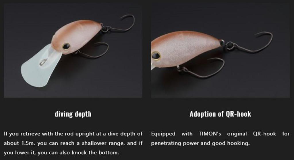 Jackall Timon Kibipani MR 28 mm Floating Lure Tackey Brown (3895)