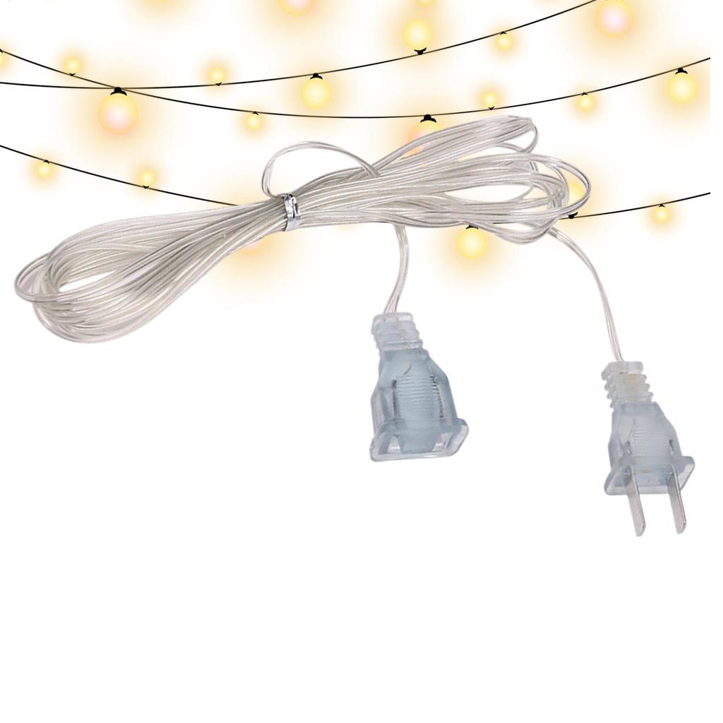 Удлинитель для рождественских гирлянд 10 футов Невидимый 2-контактный шнур питания 220 В Электрический удлинитель Шнуры для светильников Провод