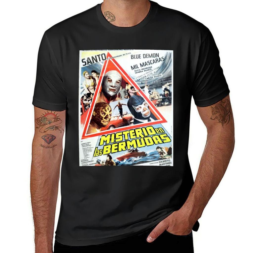 MISTERIO EN LAS BERMUDAS TShirt summer tops graphics sublime aesthetic clothes mens workout shirts