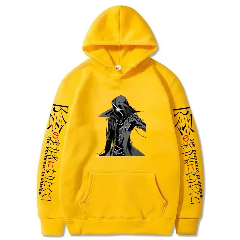 Аниме Восхождение в тени Принтованные Толстовки с капюшоном Мужские Повседневные Харадзюку Уличная одежда С длинным рукавом Флис Осенне-зимние Толстовки