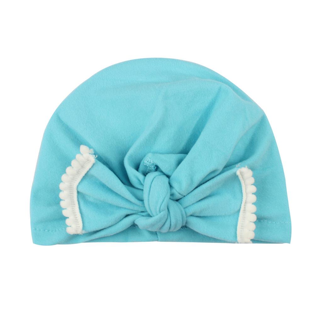 Newborn Bowknot Turban Knot Cap Cute Beanie Head Warp Cap