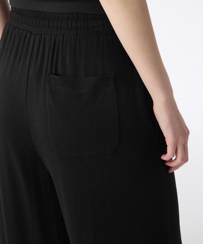 MUSINSA STANDARD WOMAN Women'S Jersey Wide Lounge Pants [Black]