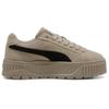 Puma Женские кеды на платформе Karmen II Черный Черный Серебристый Низкие Повседневные Кроссовки 397457-02