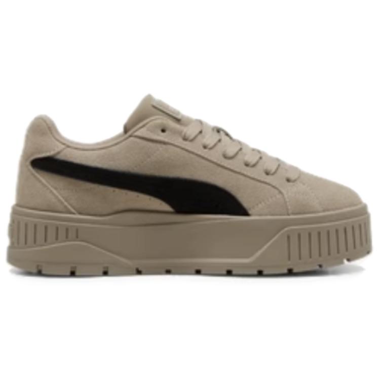 Puma Женские кеды на платформе Karmen II Черный Черный Серебристый Низкие Повседневные Кроссовки 397457-02