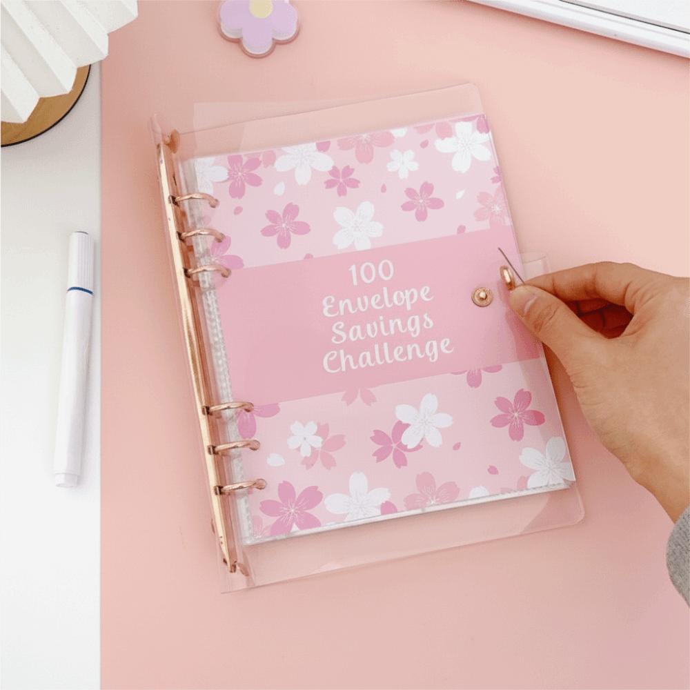 100 Envelope Saving Money Binder Money Saving A5 Budget Binders Set  for Budgeting Planner