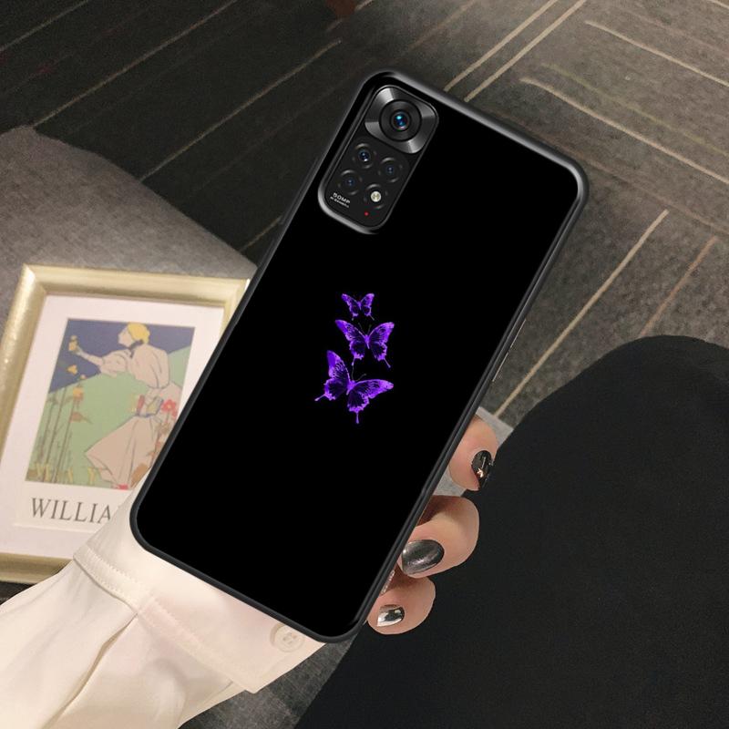 Фиолетовый чехол с неоновой подсветкой для Redmi Note 12 Pro 8 9 10 11 Pro Note 12S 11S 10S 9S 8T Redmi 12C 10C 10A 9C