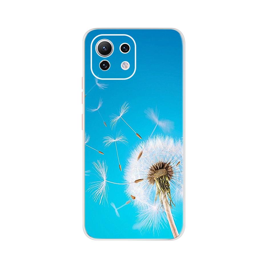Чехол для Xiaomi Mi 11 Lite Милый мультяшный чехол для телефона Xiaomi Mi 11 Lite 5G Чехлы Mi11 Lite 11Lite Мягкий ТПУ Fundas Capa 6.55''