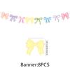 Colored Bow Party Flag Decoration Package Banner Spiral Girl Birthday Party Supplies