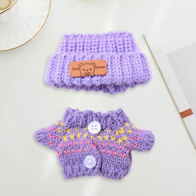 17см Свитер и шапка для куклы Аксессуары Наряды Милые Модные Топы DIY Принадлежности для 15см Подвески
