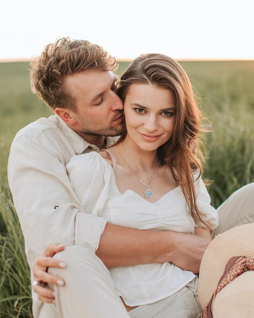 Ожерелье бирюзовый камень декабря рождение Дерева Жизни мотив платиновое покрытие серебро 925 пробы амулет амулет ювелирные изделия аксессуар упаковка подарка на день рождения