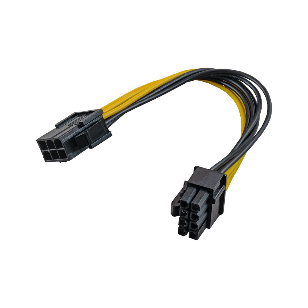 Kabel PCI-E 6 pin / PCI-E 8 pin Akyga AK-CA-07 zasilanie kart graficznych 20cm