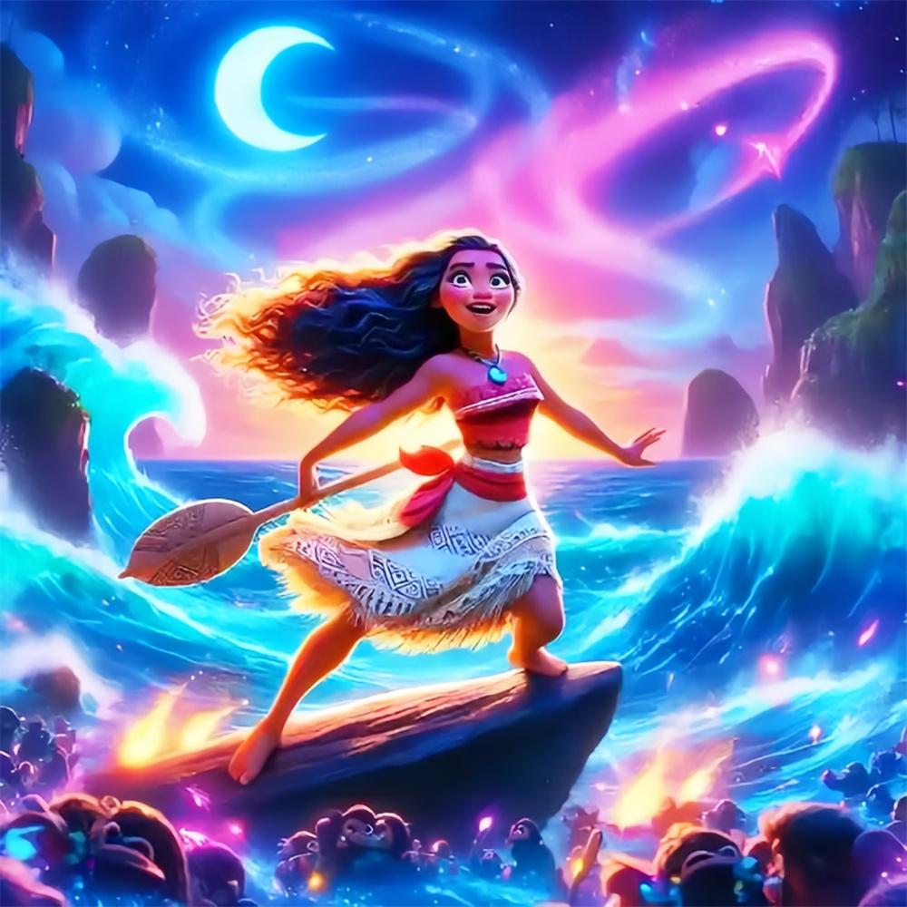 Disney Коллекция «Звездное небо принцессы» 5D Алмазная мозаика Полная бриллиантов Сделай сам Ручная работа Алмазная живопись Фантастическая мультяшная Декоративная картина Набор