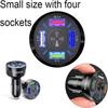 4 Port Car Charger, Cigarette Lighter Usb Charger, 3.0 Quick Car Phone Charger 7A Fast Car Charger Adapter For Mobile Tablets And Other Devices