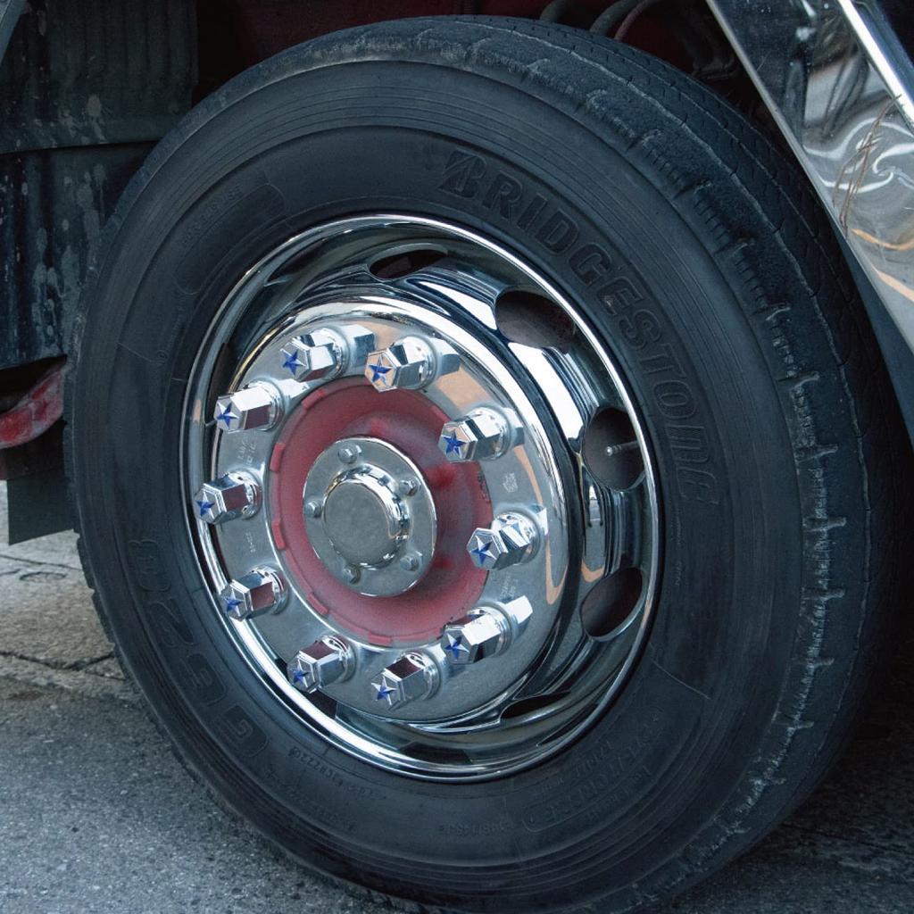 Jet Inoue Nut Cover Kira 33mm Pack of 10 Blue 500541