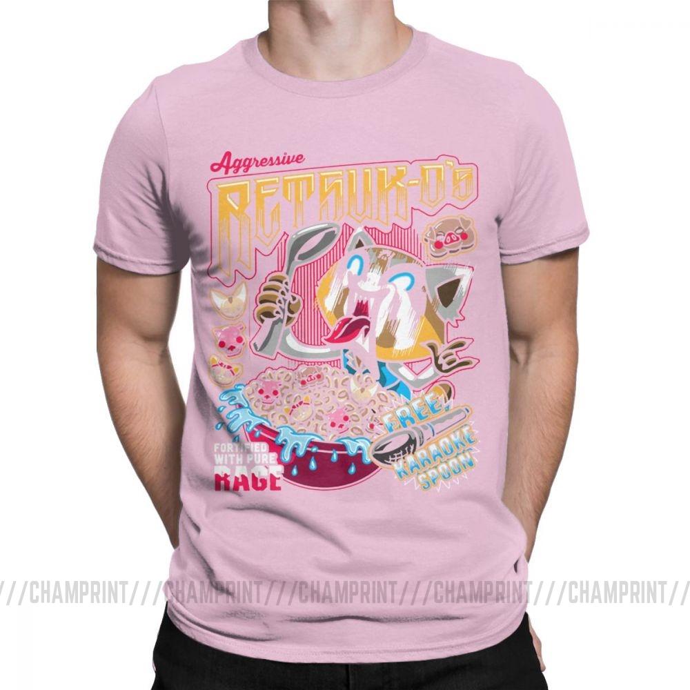 Death Metal Karaoke Kala Aggretsuko Aggressive Retsuko Men S T Shirts Casual Tees Short Sleeve T
