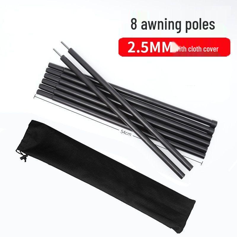 Прочные наружные палаточные опоры Железные навесные шесты для кемпинга