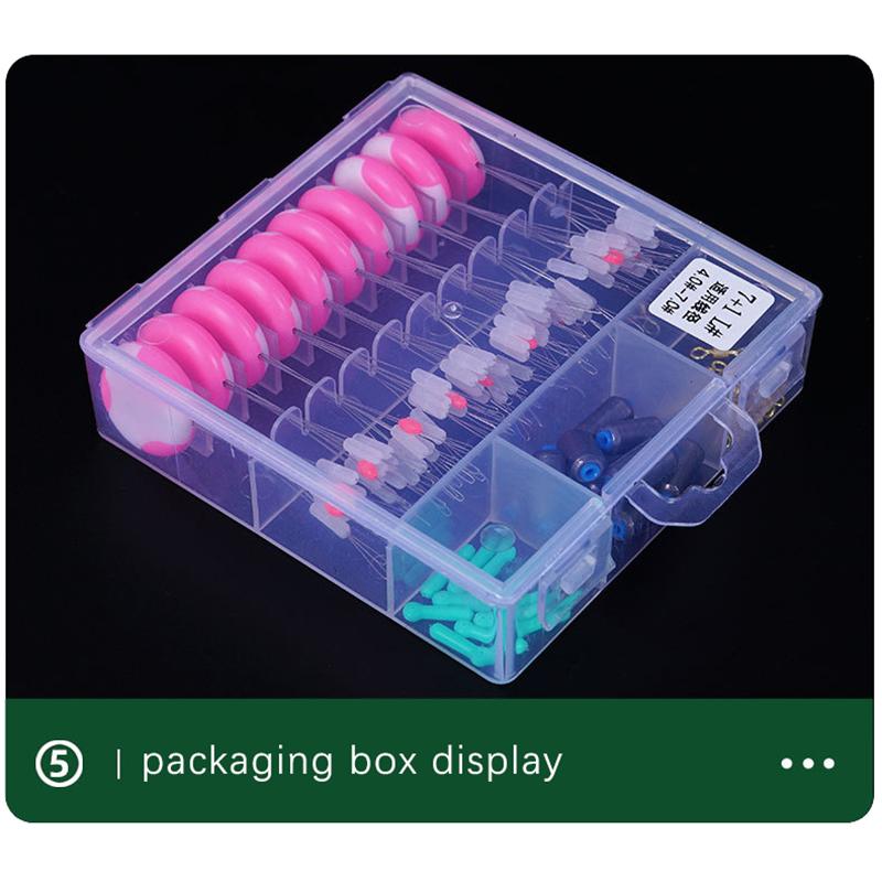 Коробчатый набор Space Beans из 10 штук, 7+1 силиконовых Space Beans, 8 колец в форме Space Beans Combo Kit рыболовное снаряжение