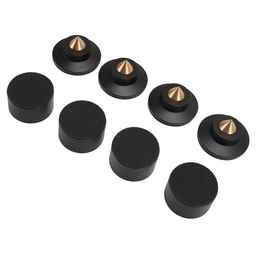4Pcs Speaker Isolation Feet Pad Aluminum Alloy Shock Absorber Speaker Spike Pad for Subwoofer