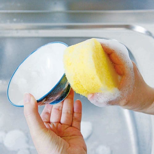 Губка для промышленной кухни Azuma, Водоотводящая, Долговечная, Пенящаяся, TK Цветной набор из 3 штук, Замок Нейлон, Долговечная