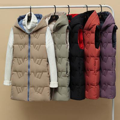 Зимний женский жилет, утолщенный, с застежкой-молнией, с капюшоном, облегающий, без рукавов, однотонный, ветрозащитный, сохраняющий тепло, уличный пуховик