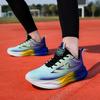 Men’s Contrast Color Sports Basketball Shoes Street Style Running Sneakers Shoes Students Over Sized Jogging Shoes