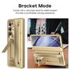 С сенсорной ручкой для Samsung Galaxy Z Fold 6 5 4 Чехол Hinge Armor Противоударный Магнитный Kickstand 360 Полная Защита Складной Чехол