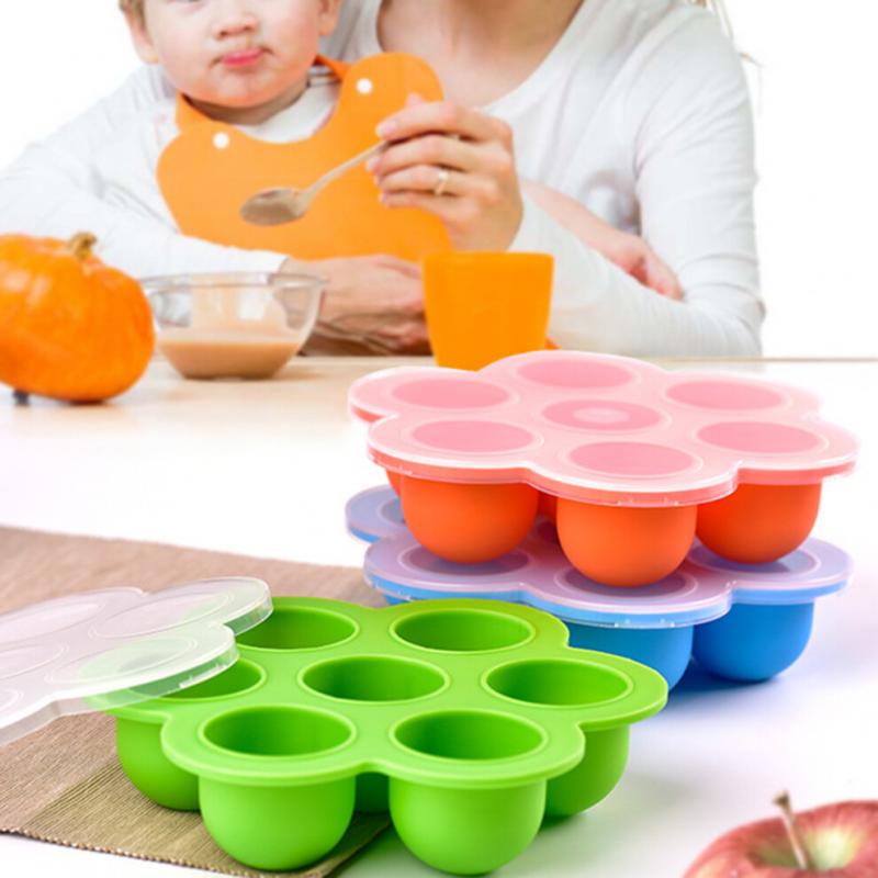 Baby Food Storage Box Trays Reusable Container Child