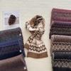 Новый ретро-шарф из пряжи Fair Isle синего цвета, женский, осенне-зимний, в корейском стиле, теплый шарф для мужчин и женщин