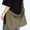 Large Capacity Canvas Crossbody Bag Retro Tote Bag Fashion Messenger Bag  Travel
