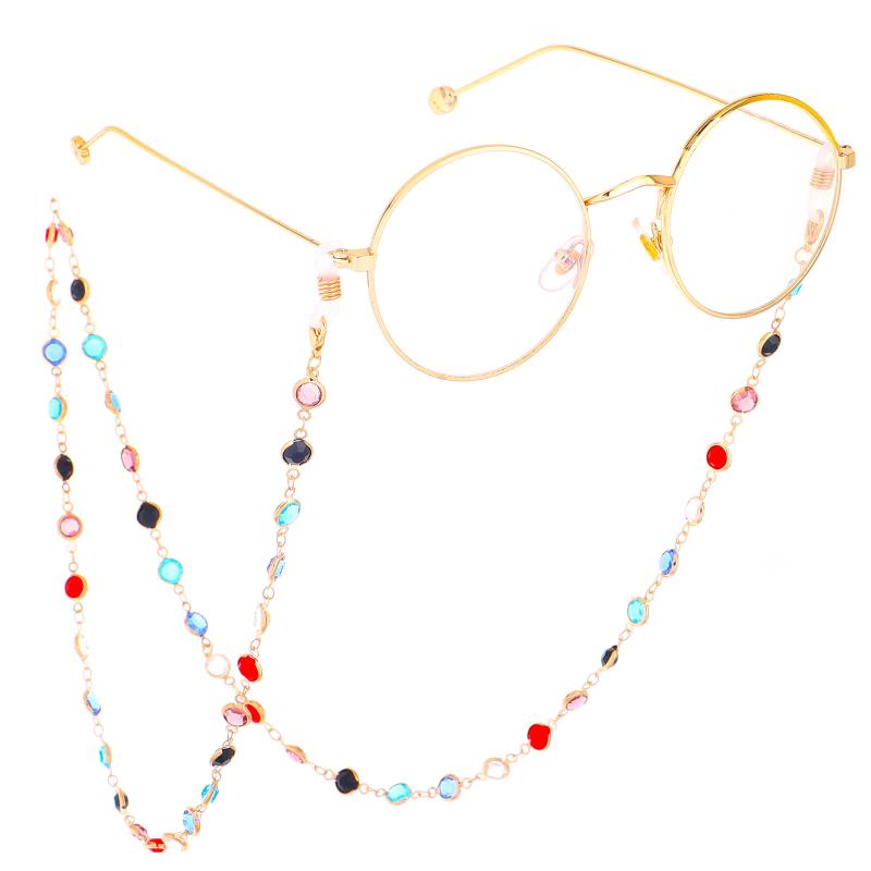 Sunglasses Holder Strap Anti-Loss Metal Eyeglass Chain Cord Lanyard for Women Outdoor Sports Vacation