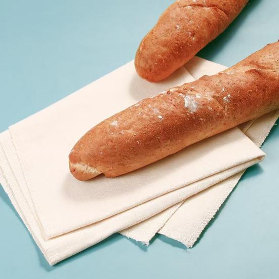 Bread Ball Fermentation Cloth Cotton Baguette Pad Thick Undyed Unbleached European French Bread Making Fabric for Vertical Fermentation Crust